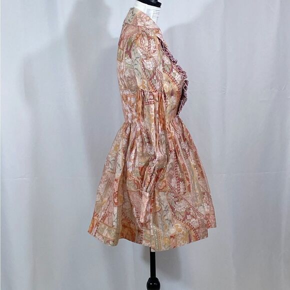 Zimmermann Kaleidoscope Tuxedo Frill Minidress size 0/ us size 2-4 - Picture 9 of 15